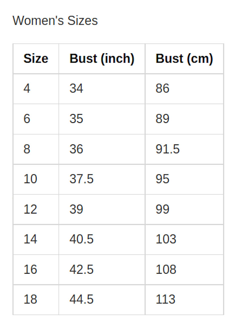 size chart plus